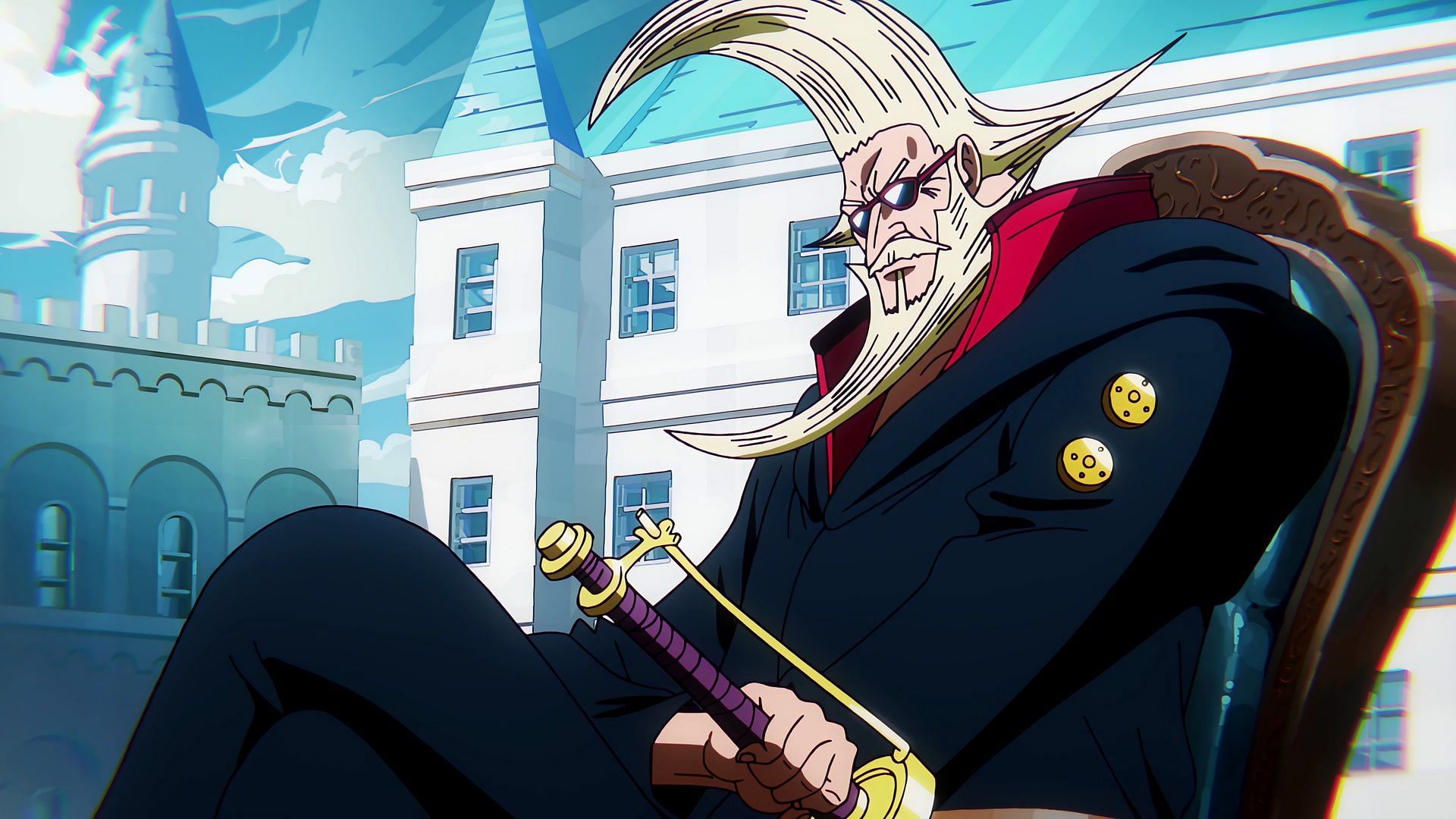 Garling as the Supreme Commander of the Holy Knights (Image via Toei Animation)